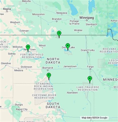 north dakota casinos map - Casinos in North Dakota 